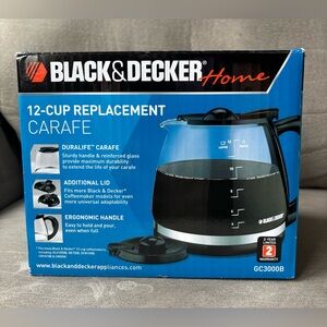 Black & Decker Coffee Pot 12-Cup Replacement Carafe Model GC3000B NO LIDS